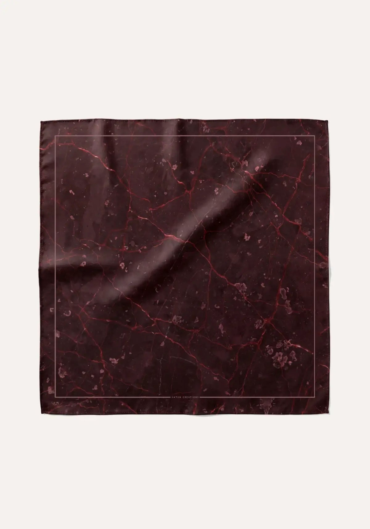 Le foulard granit Bordeaux de chez Antan Créations