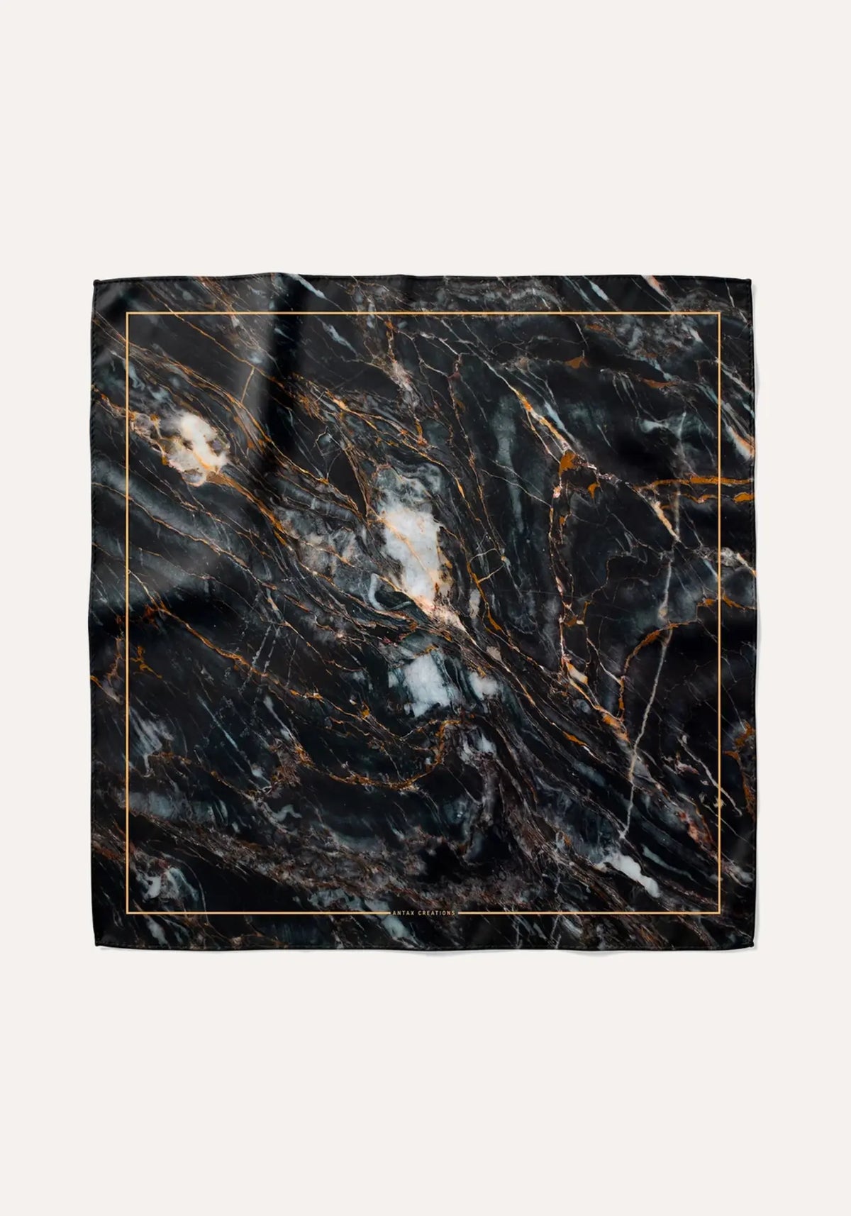 Le foulard granit marbre noir de chez Antan Créations