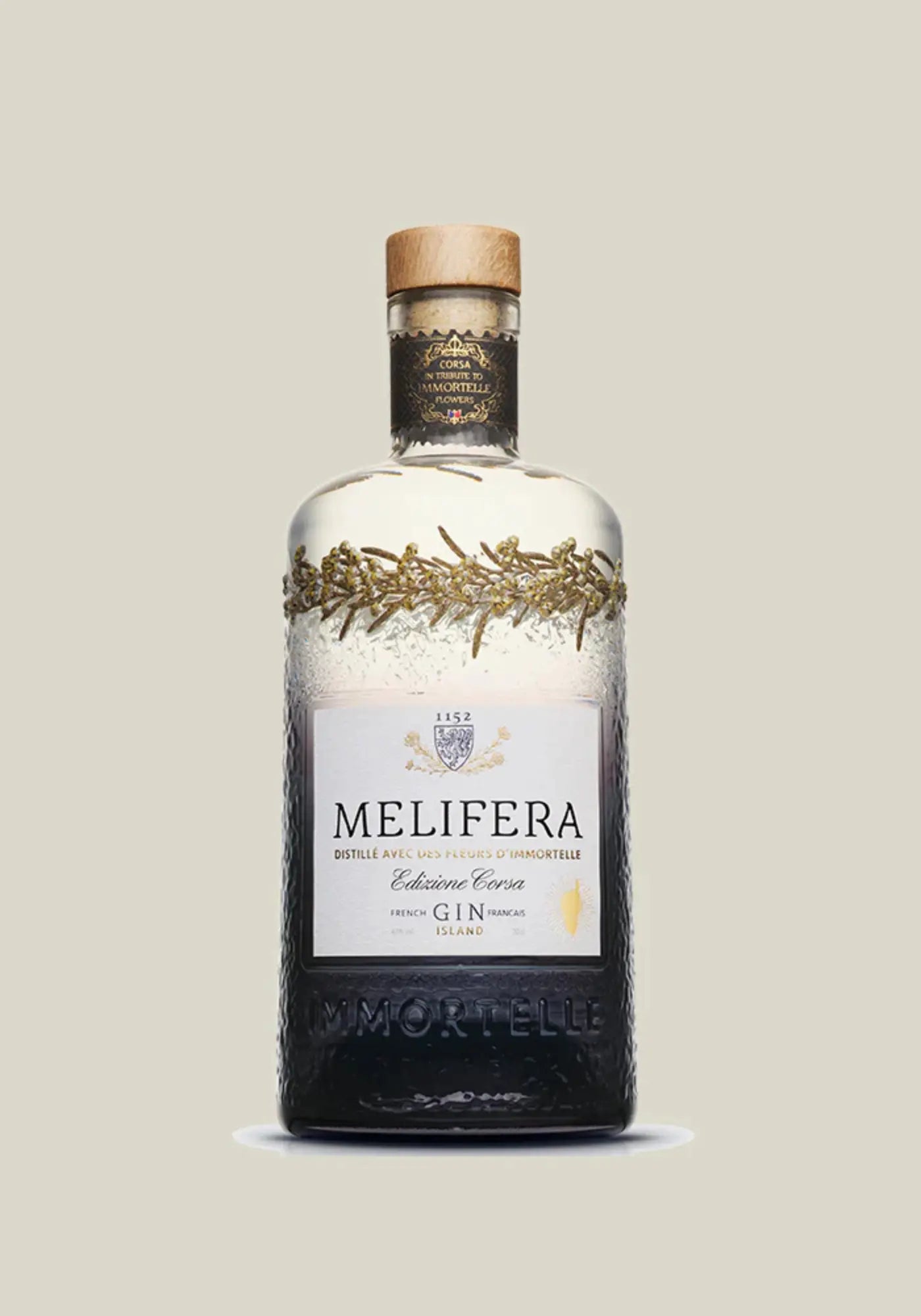 La bouteille de gin Melifera edizione corsa 