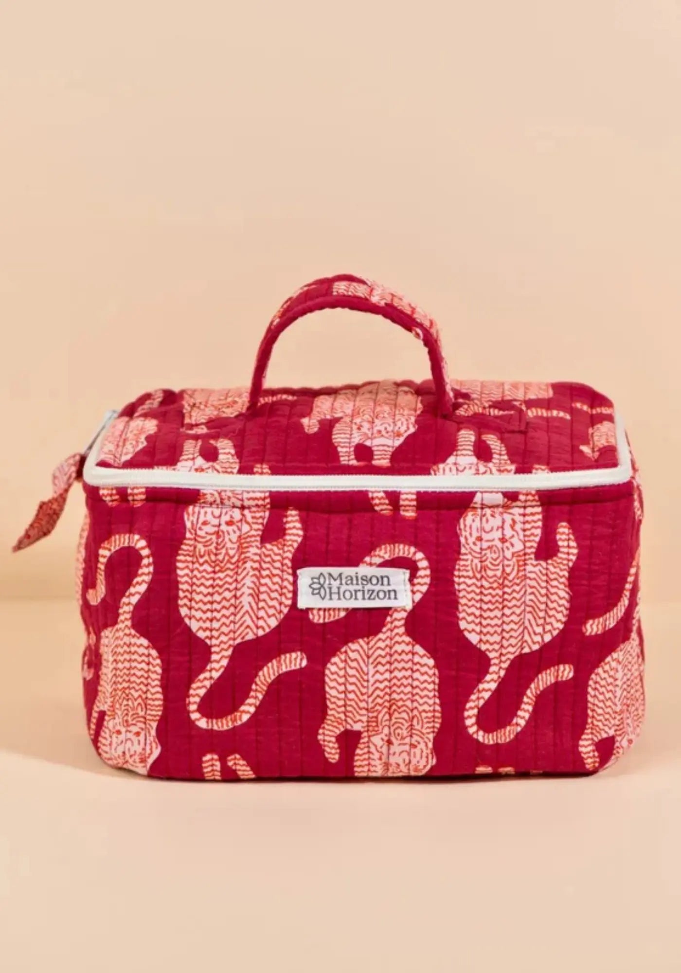 La glacière lunch box Neela Jungle lie de vin de chez Maison Horizon