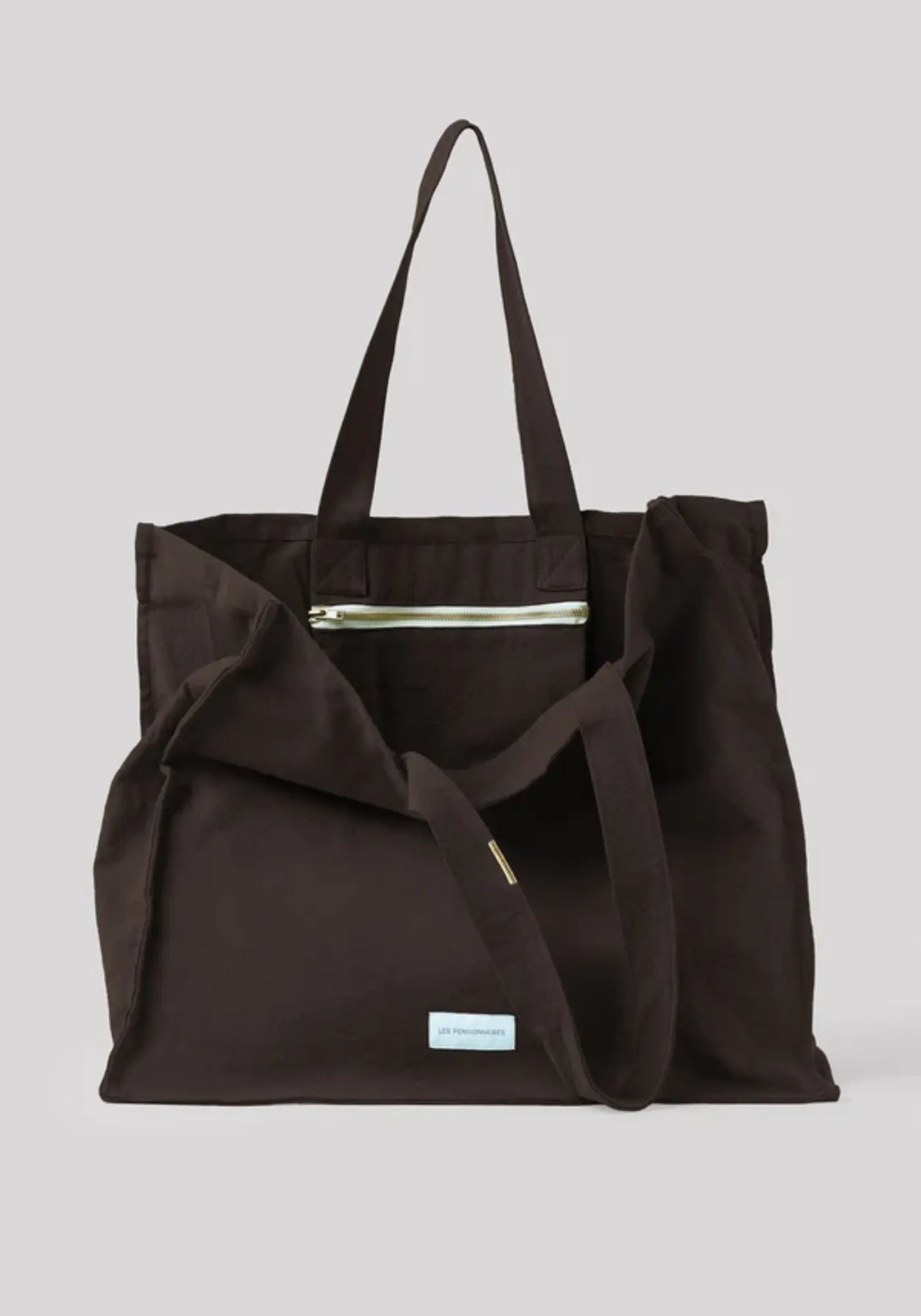 Le grand sac cabas marron ébène Les Pensionnaires