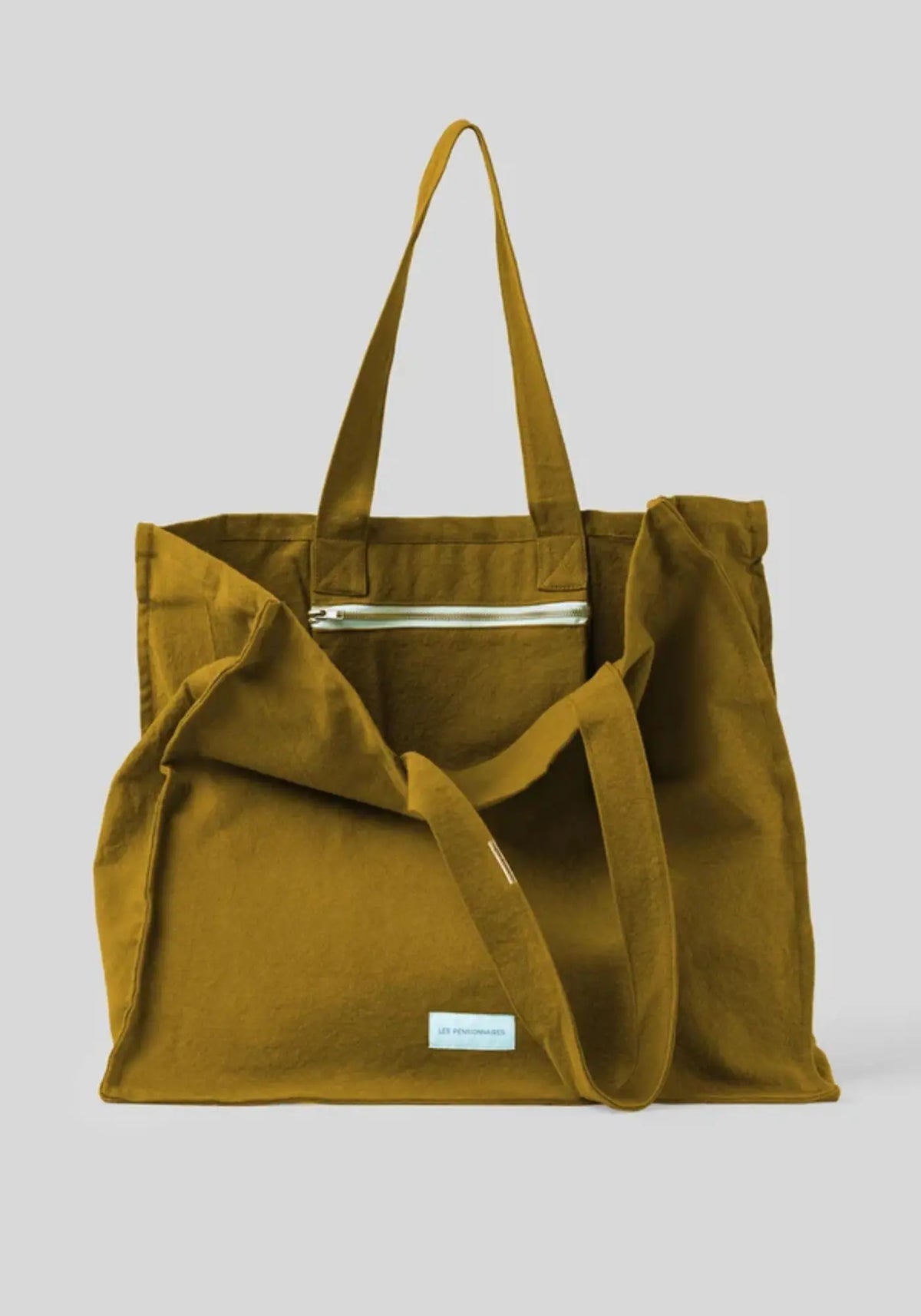 Le grand sac cabas vert bronze Les Pensionnaires