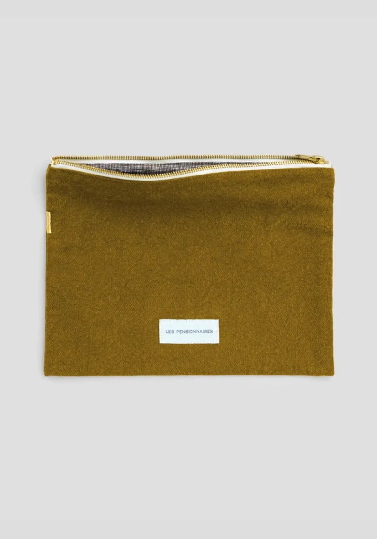La grande pochette vert bronze Les Pensionnaires