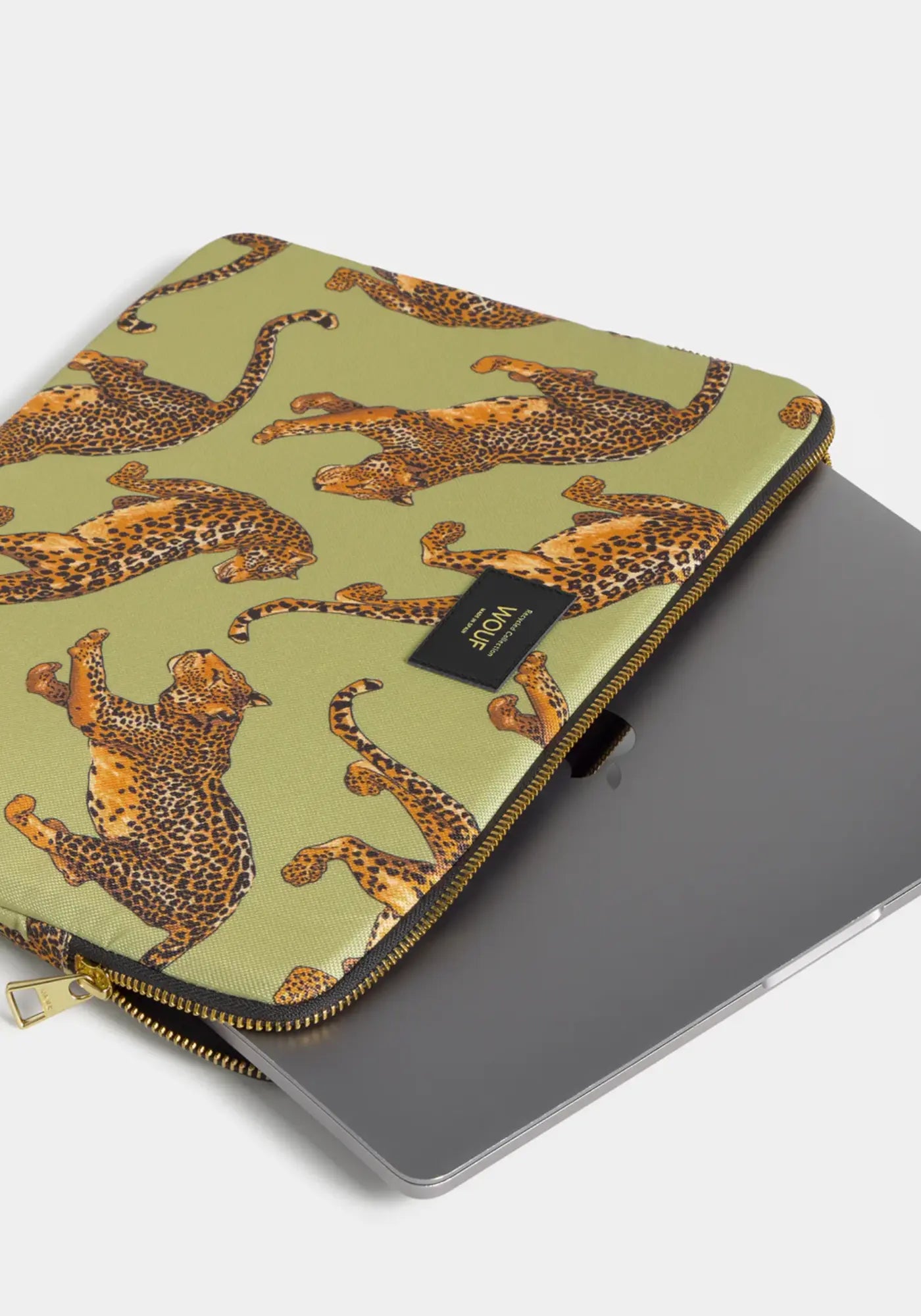 La housse d'ordinateur 13 et 14 pouces Avo leopard de chez Wouf