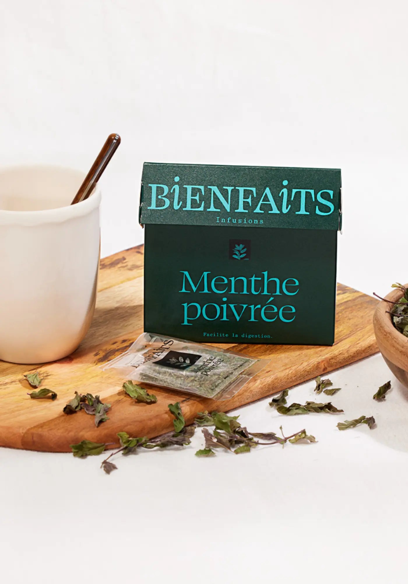 L'infusion menthe poivrée de chez Bienfaits