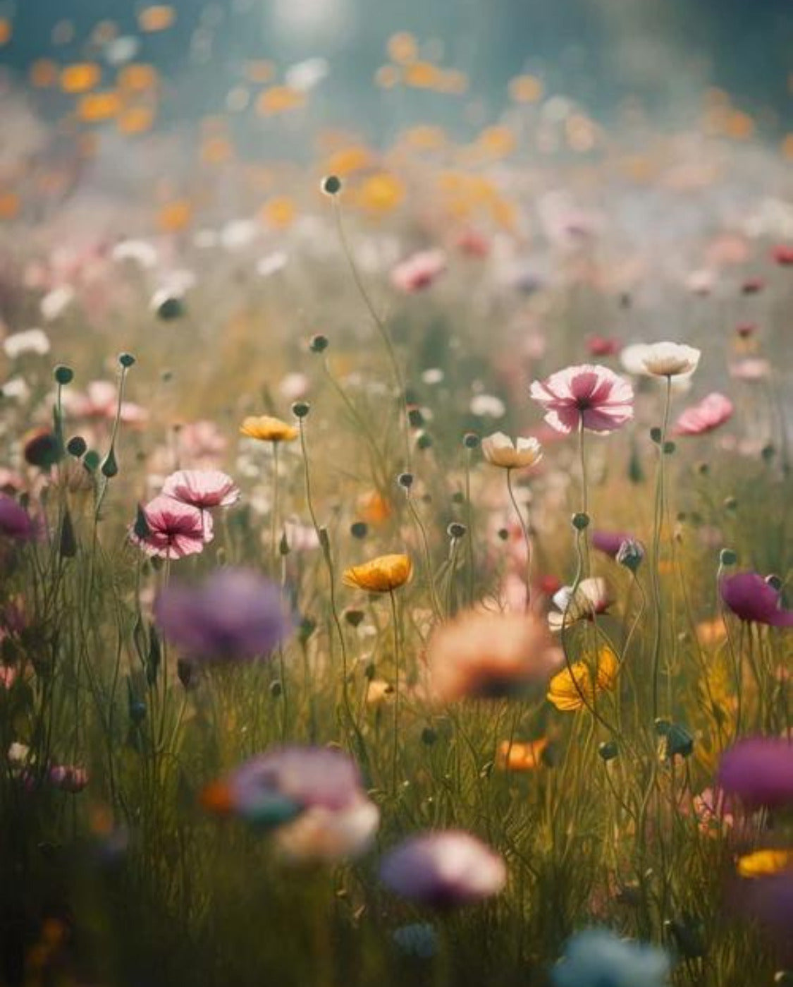 Image d'un champ de fleurs