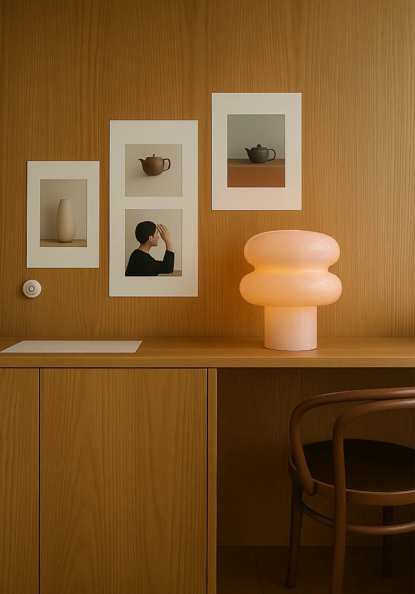 La lampe Poppo lait de chez Opjet