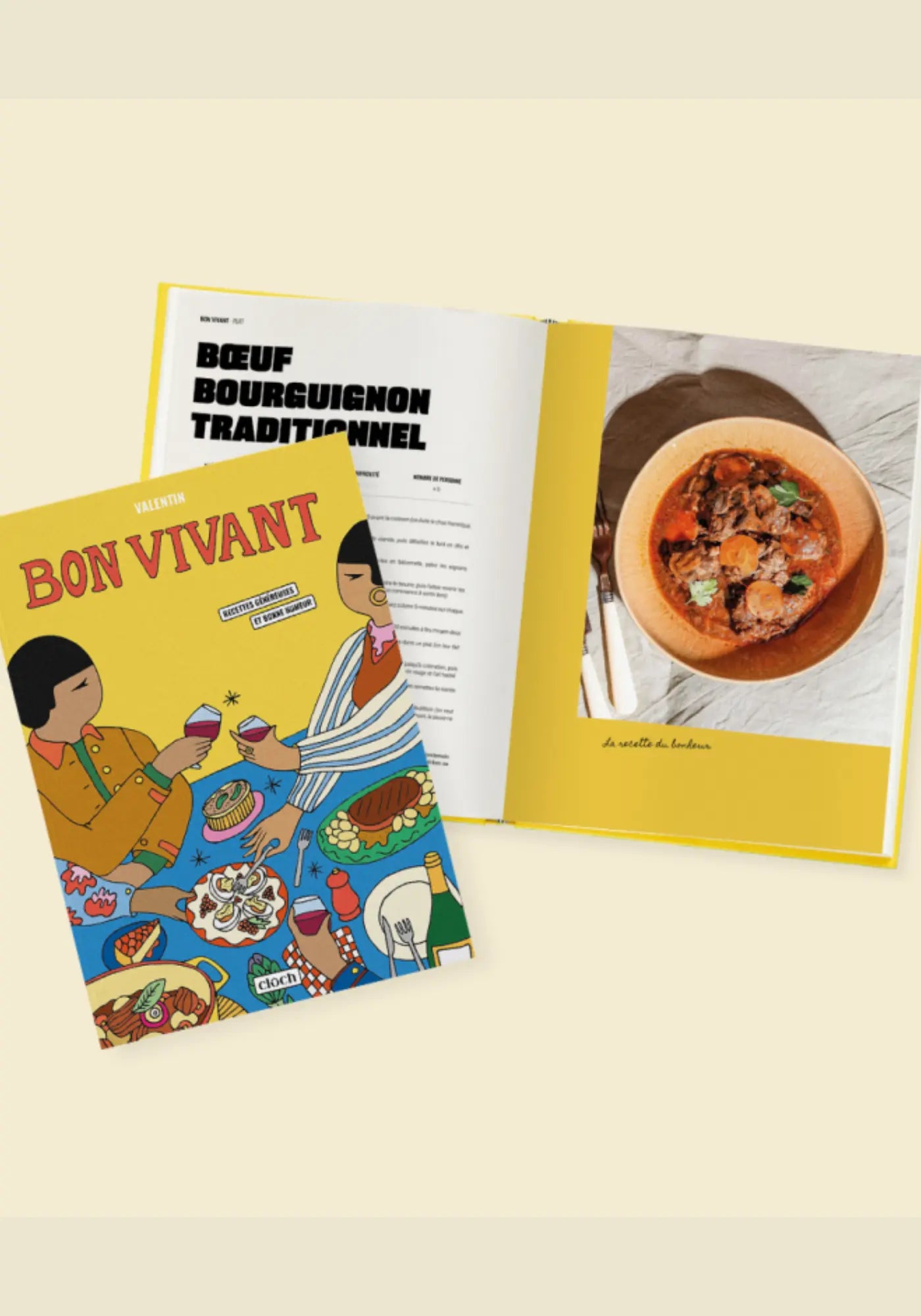 Le livre de recettes bon vivant de chez Cloch