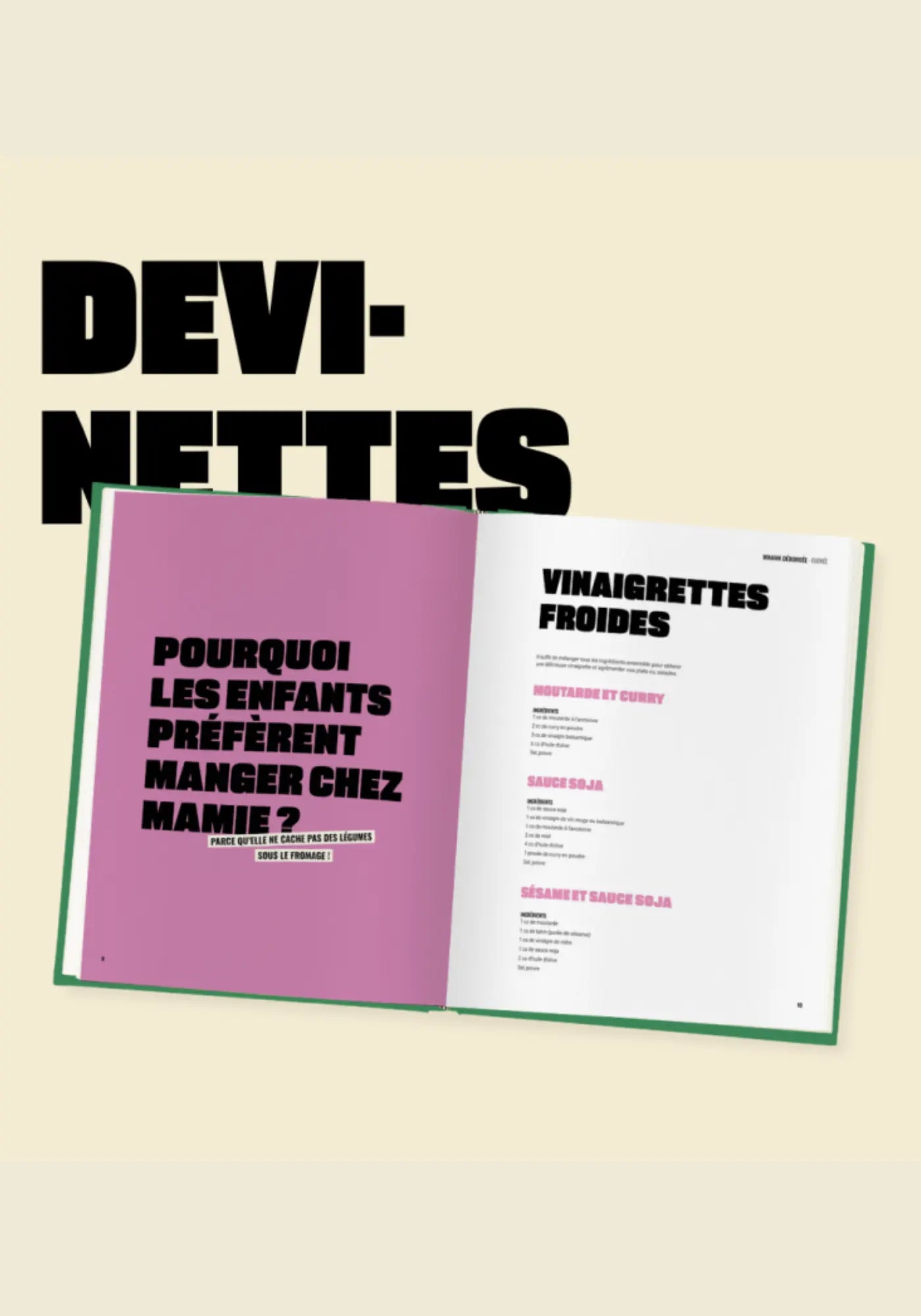 Les devinettes du livre de recettes maman débordée de chez Cloch