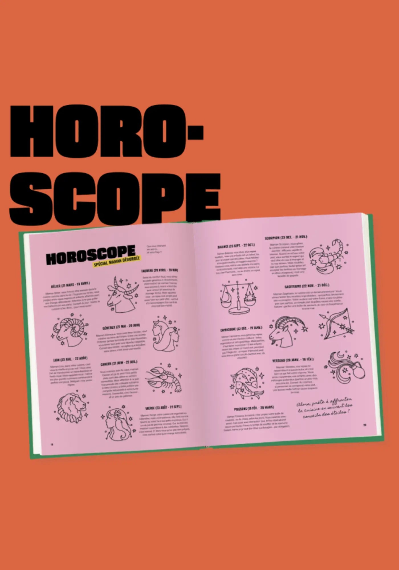 L'horoscope du livre de recettes maman débordée de chez Cloch
