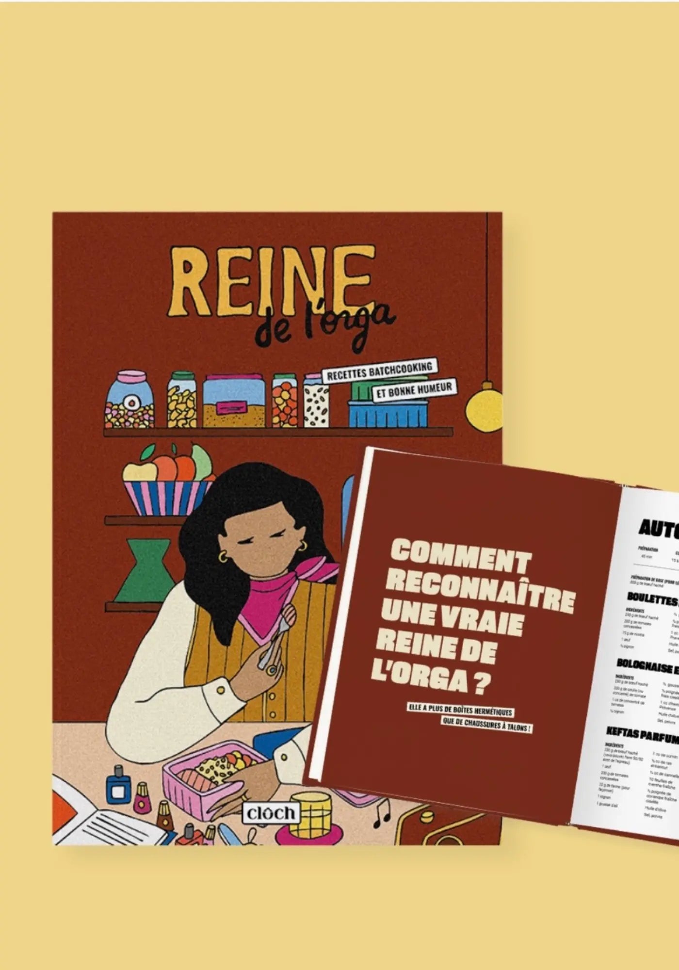 Le livre de recettes Reine de l'orga de chez Cloch