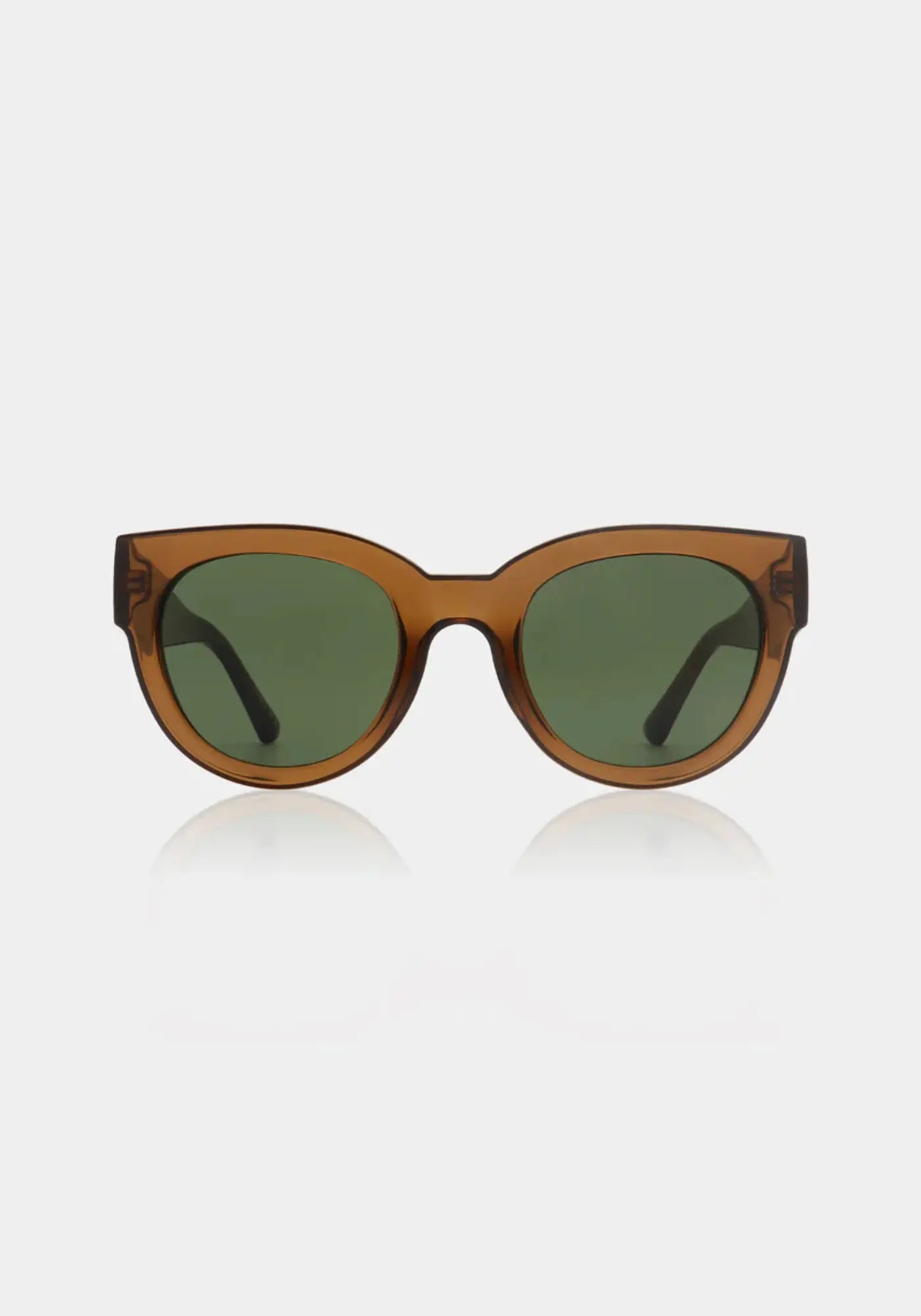 Les lunettes de soleil Lilly smoke transparent de chez A.kjaerbede
