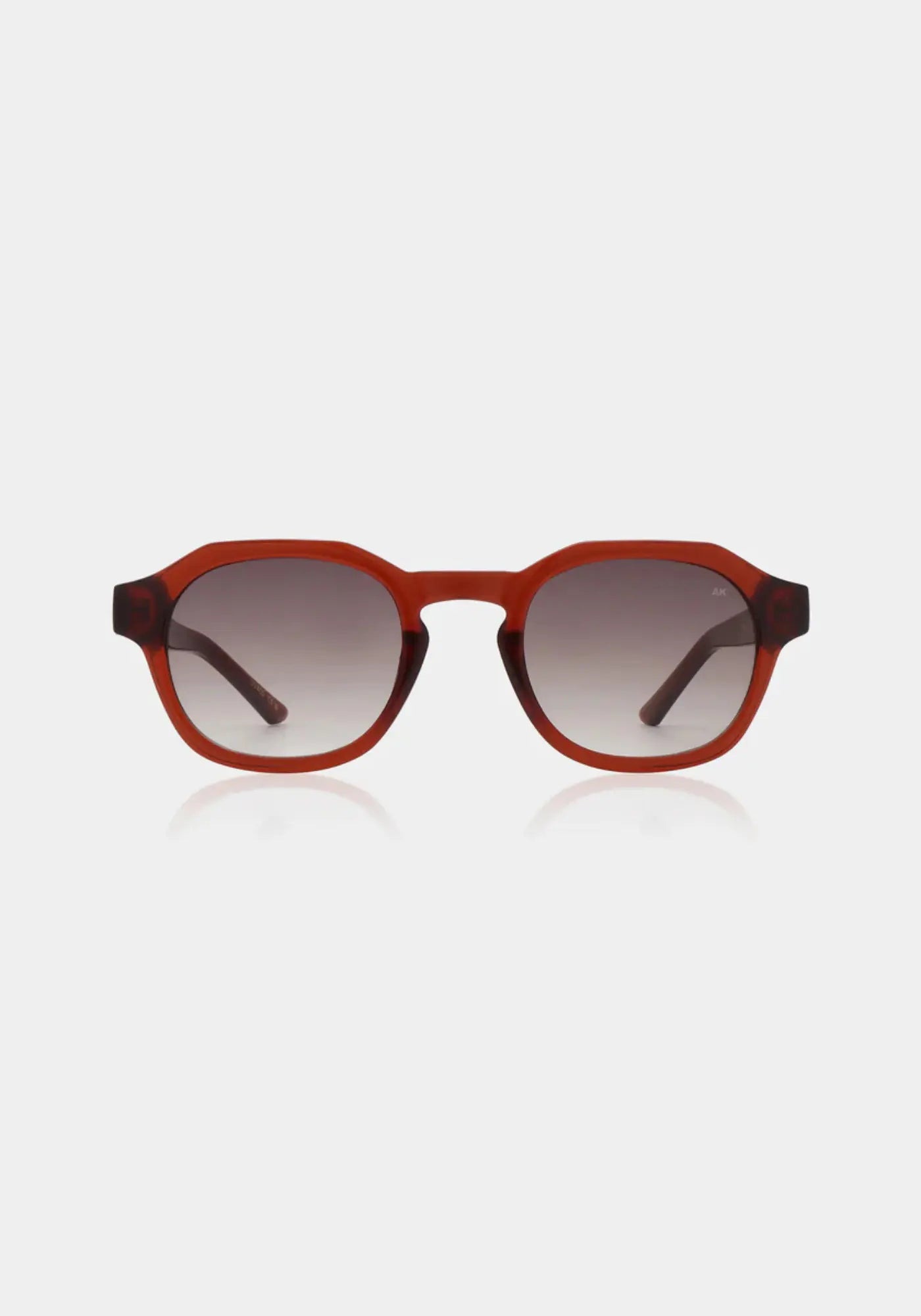 Les lunettes de soleil Zan Brown transparent de chez A.kjaerbede