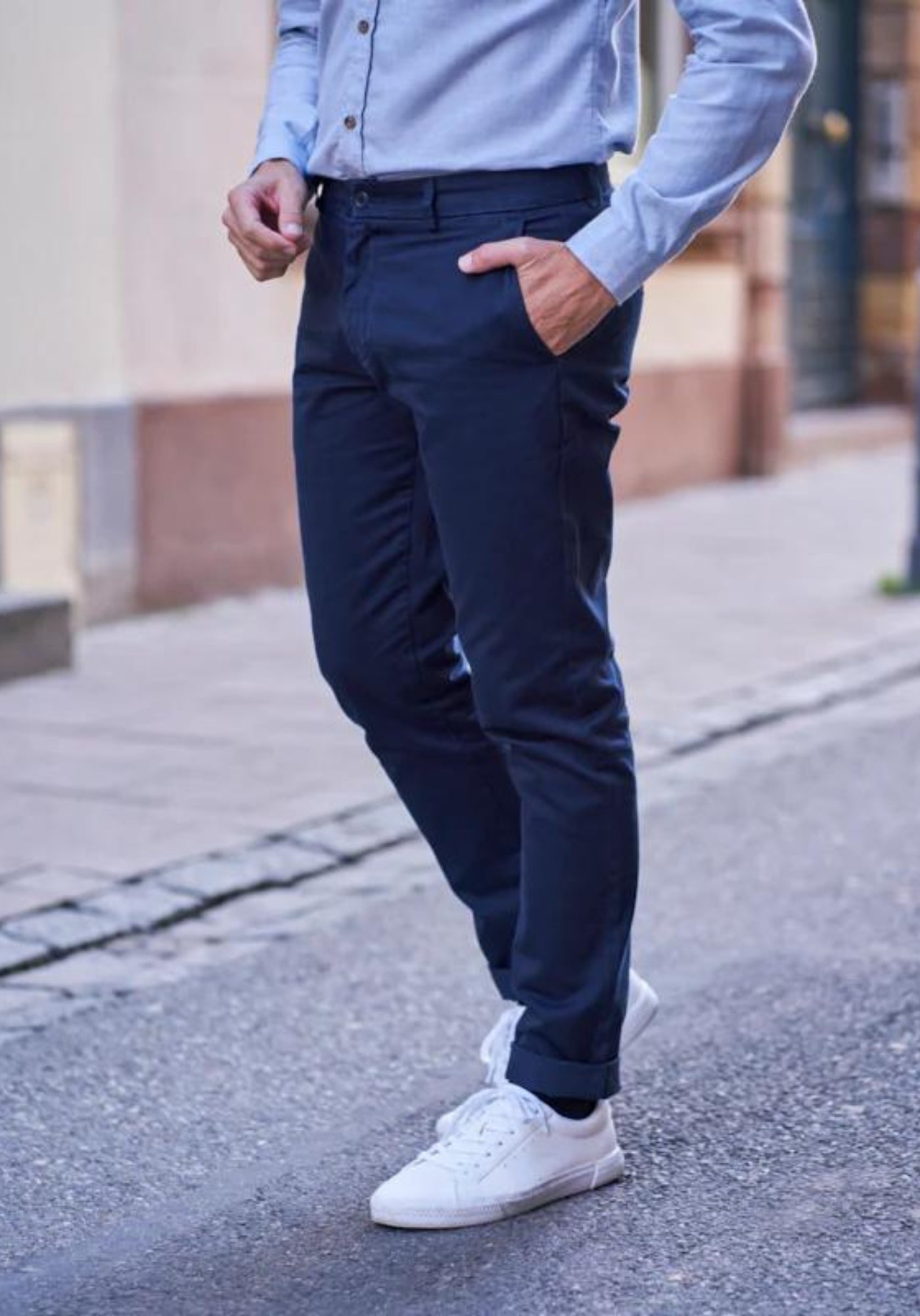 Pantalon chino coton hotsell