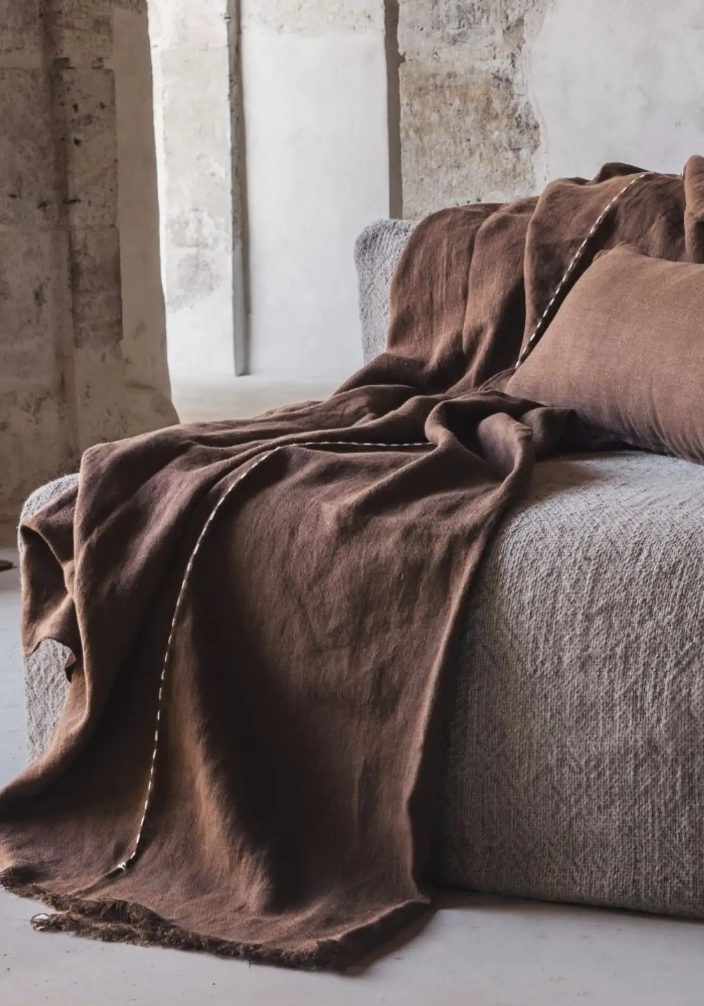 Le plaid comeback 140x220 cm Bison de chez Bed and philosophy