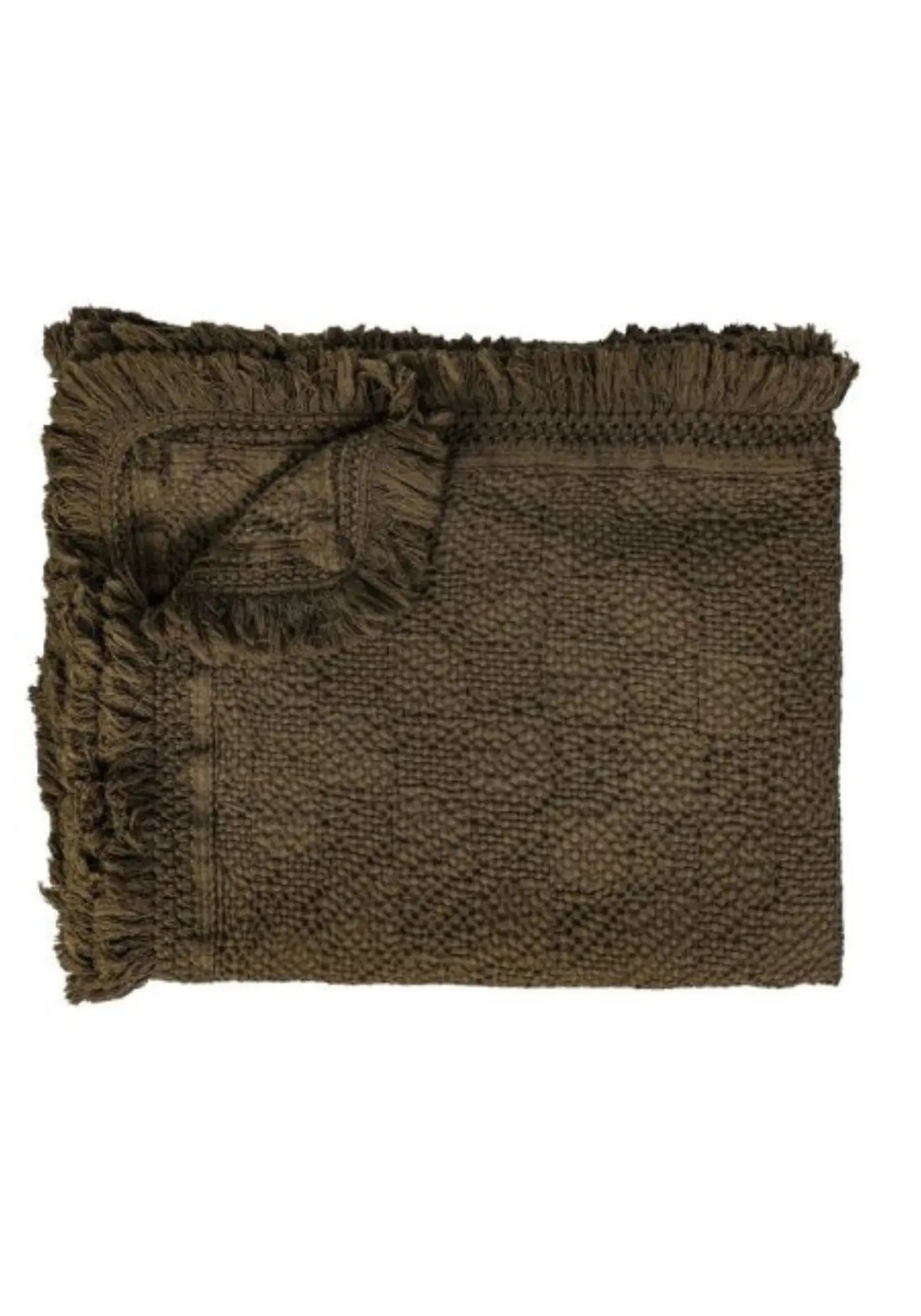 Le plaid flirt 130 x 200 cm bronze de chez Bed and Philosophy 