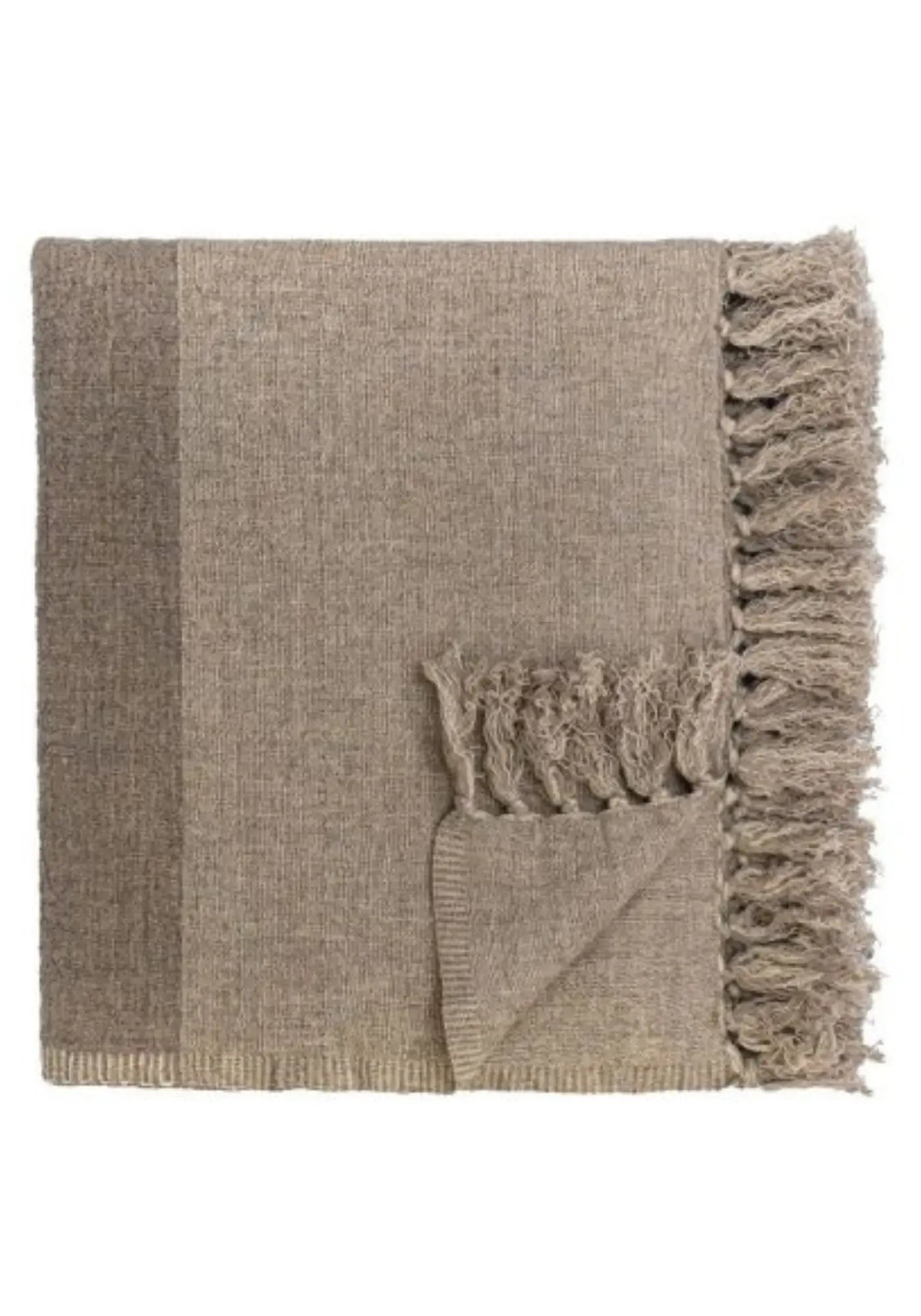 Le plaid perla 140 x 220 cm marmotte de chez Bed and Philosophy 