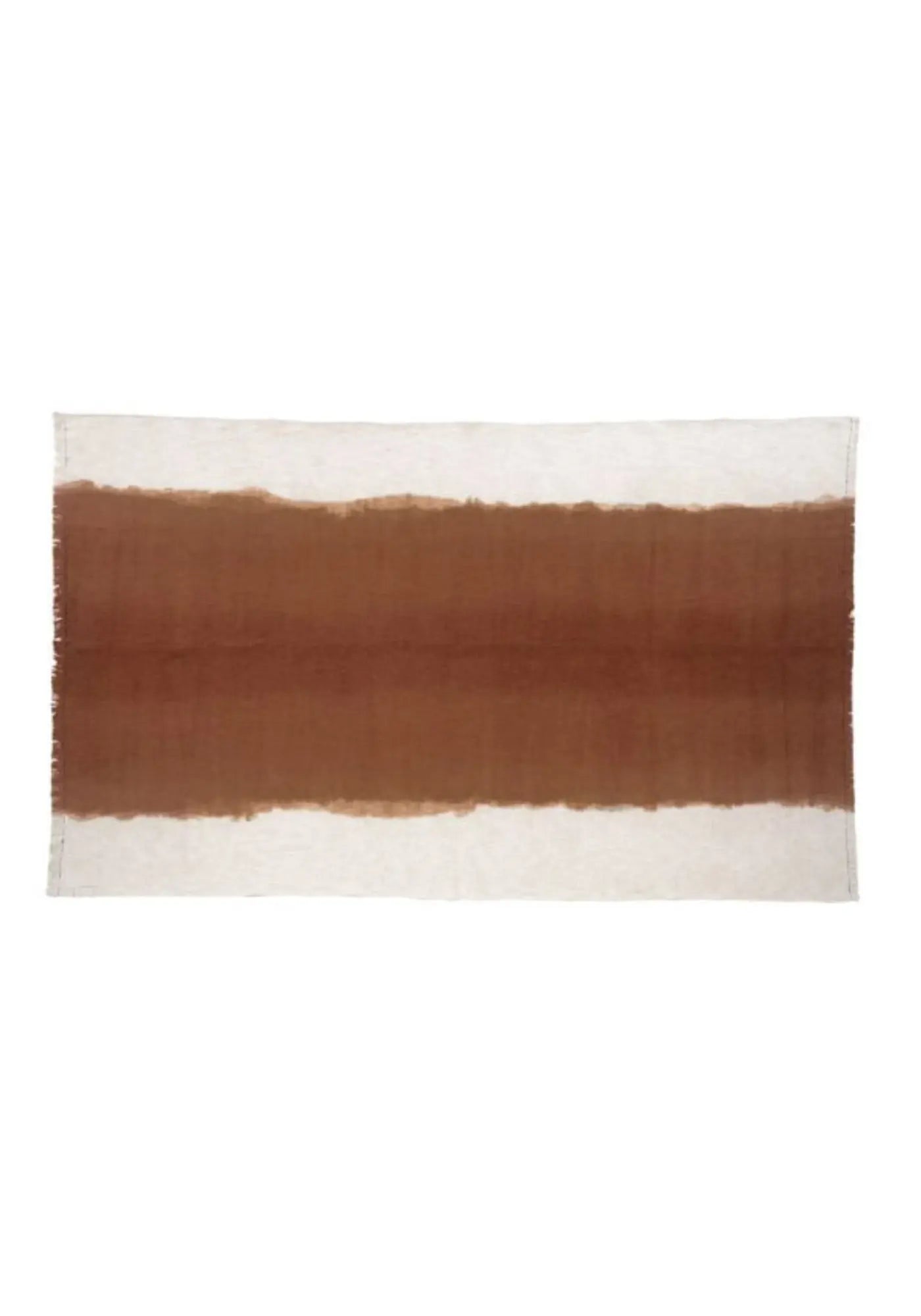 Le plaid tandem 135 x 220 cm biscuit de chez Bed and Philosophy 