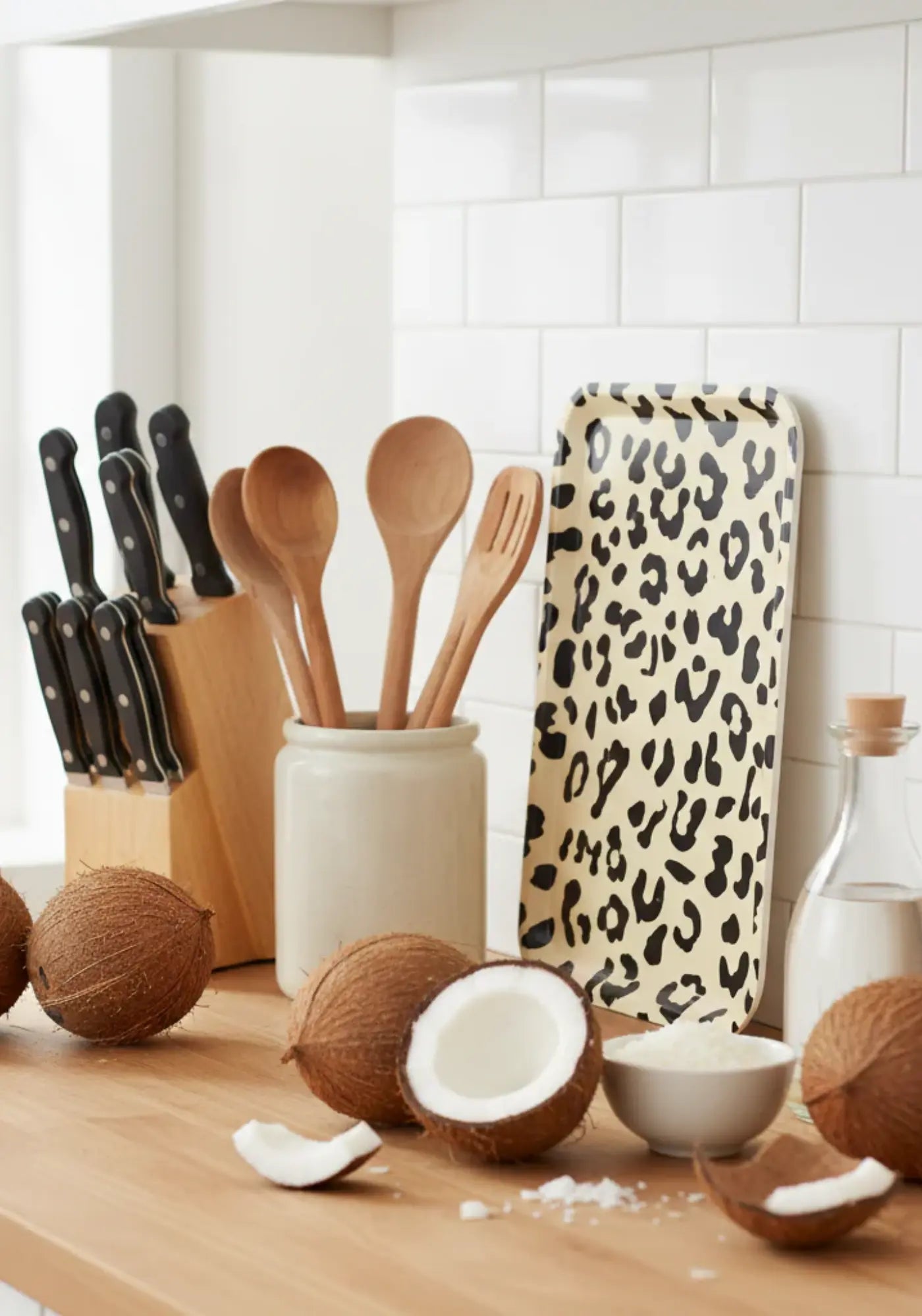 Le plateau léopard ivoire rectangle de chez Coco&Co