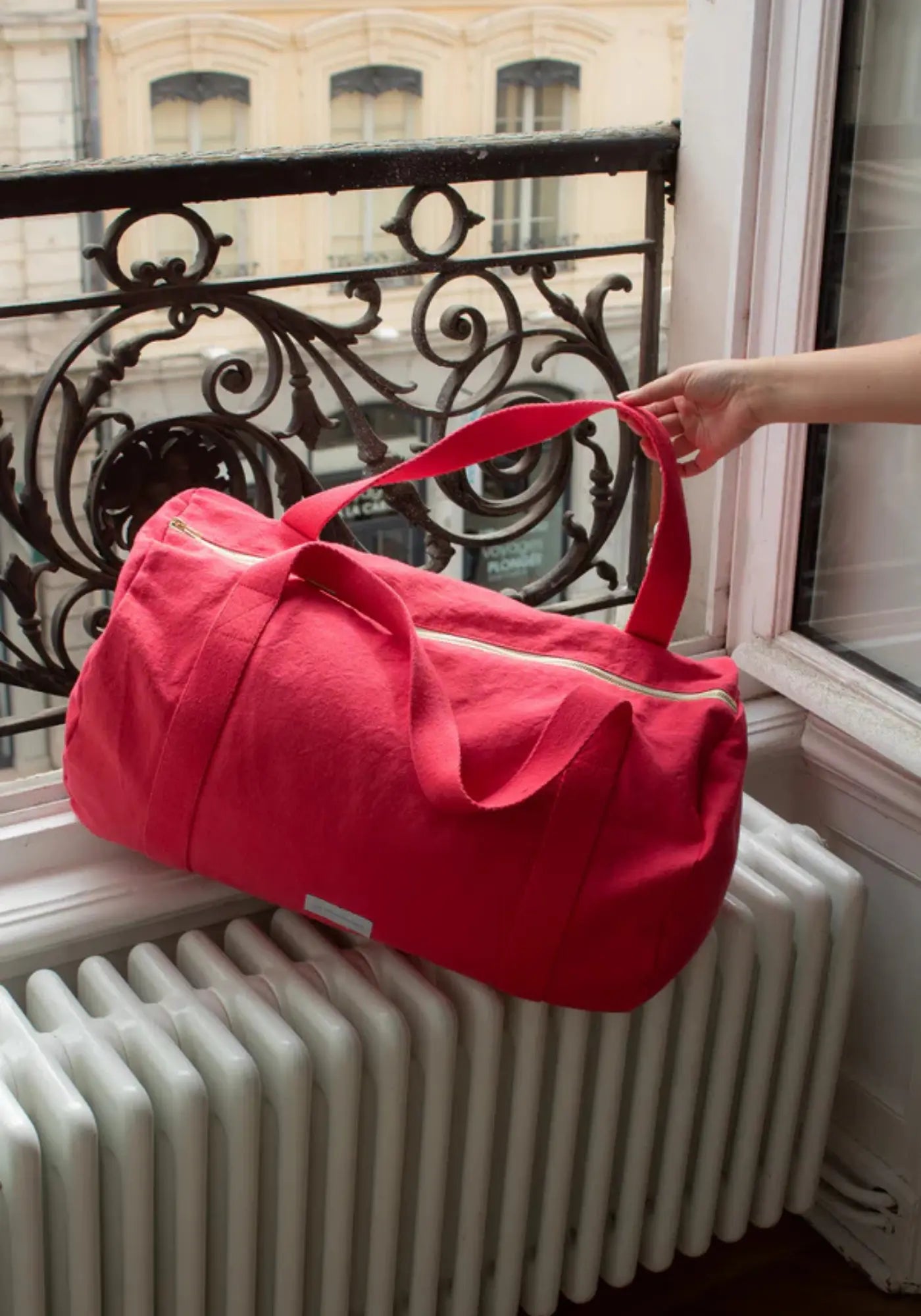 Mini sac bowling femme - Jim nano - rouge grainé Mini sac bowling femme - Jim nano - rouge grainé