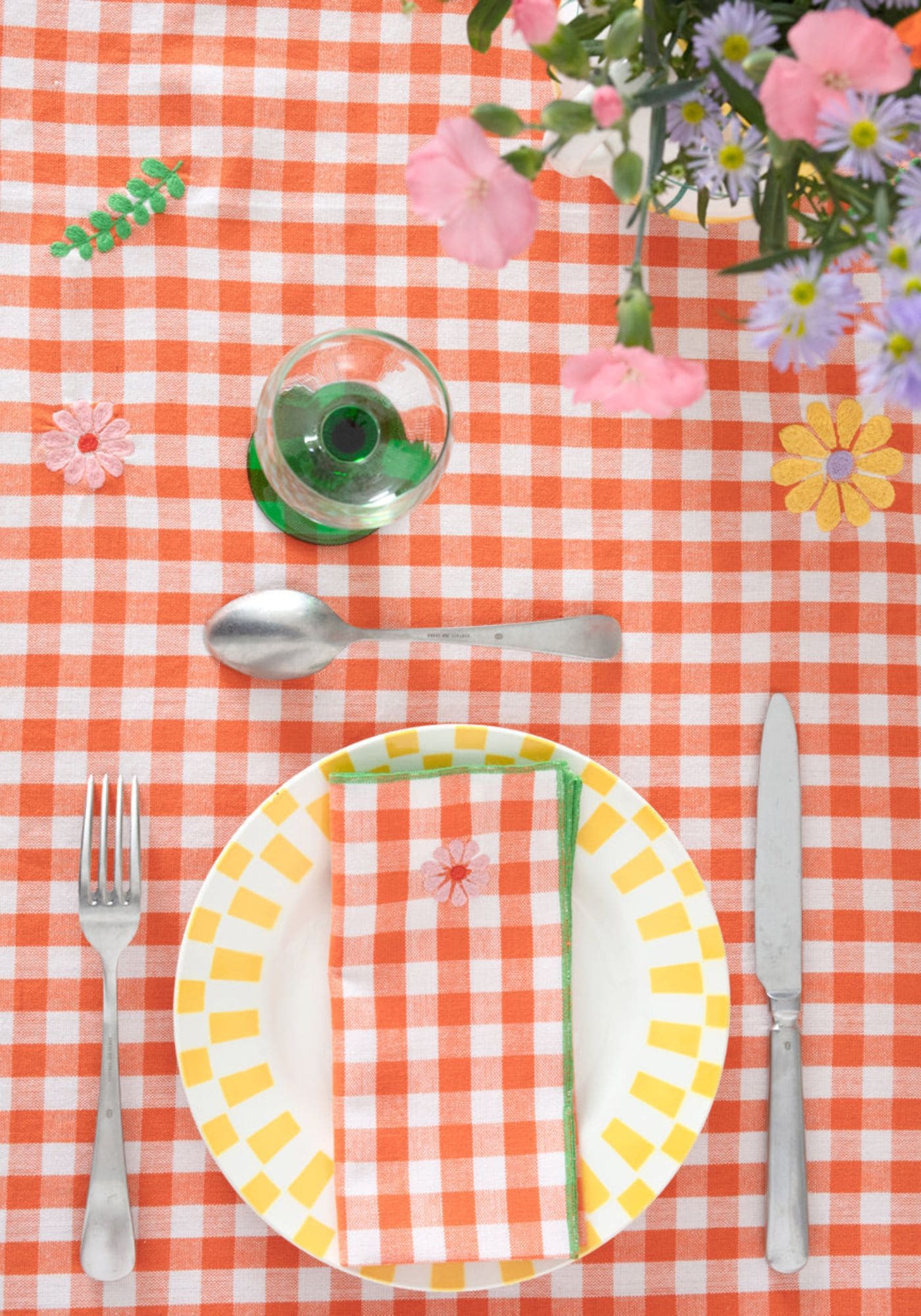 serviette-table-kahlo-orange-inspiration-maison-dinette
