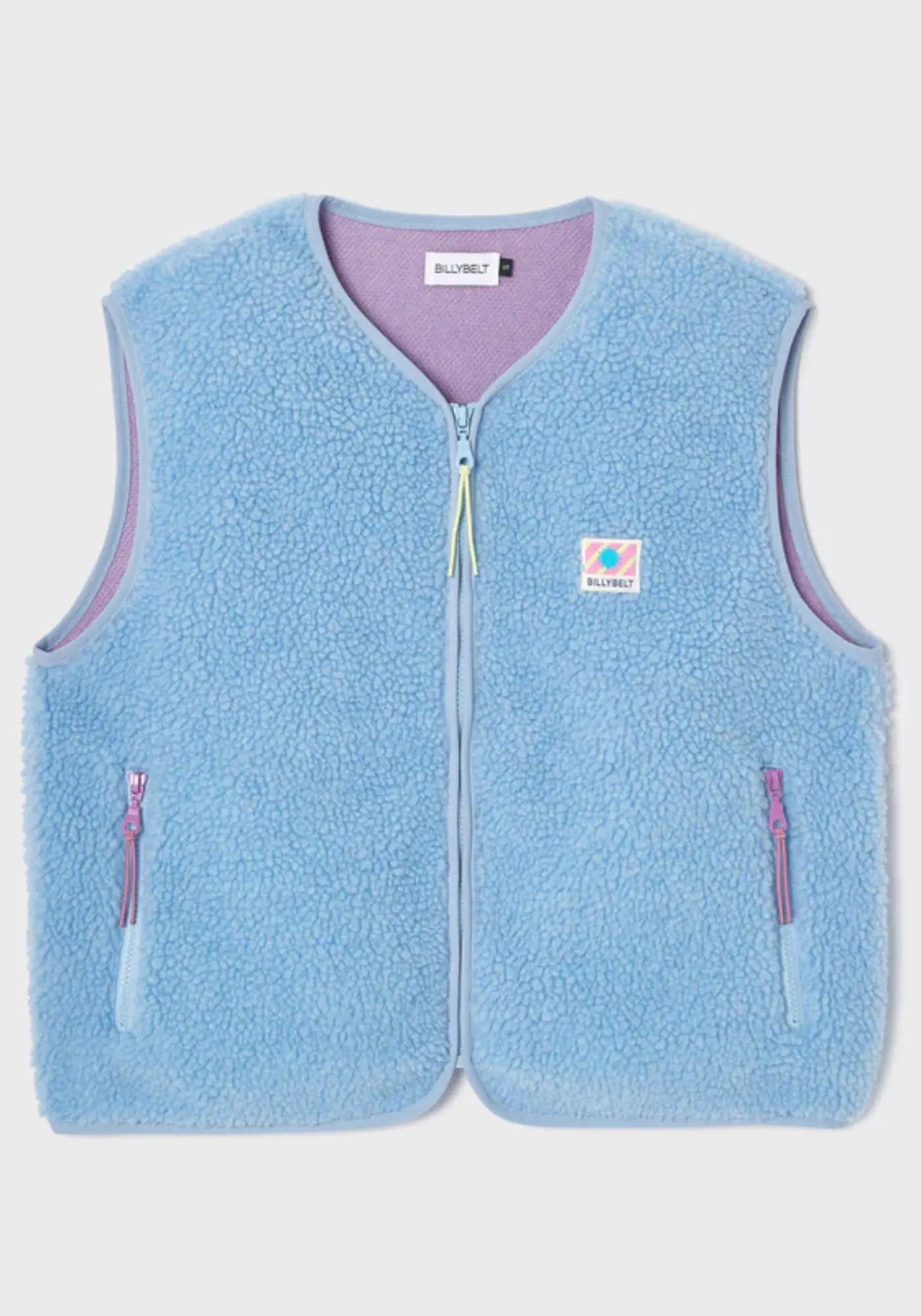 La sherpa mixte zippée sans manches bleu de chez Billybelt