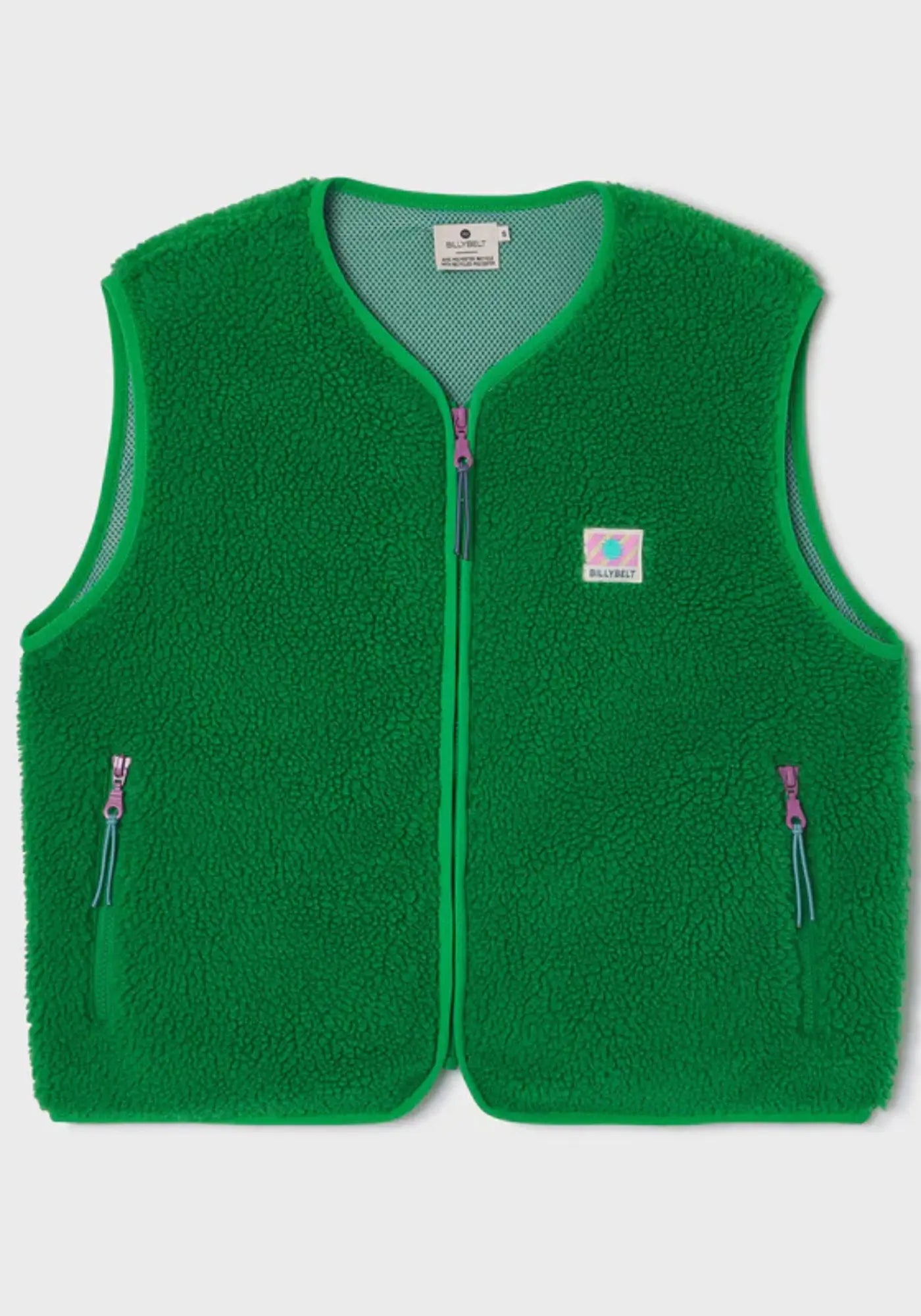 La sherpa mixte zippée sans manches vert de chez Billybelt