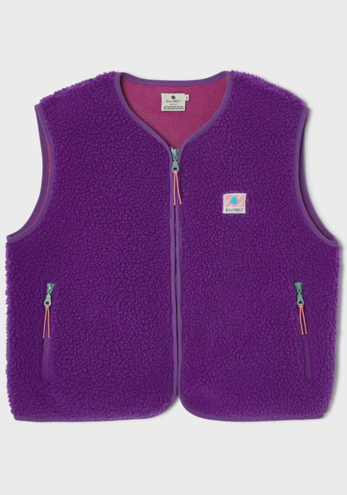 La sherpa mixte zippée sans manches violet de chez Billybelt