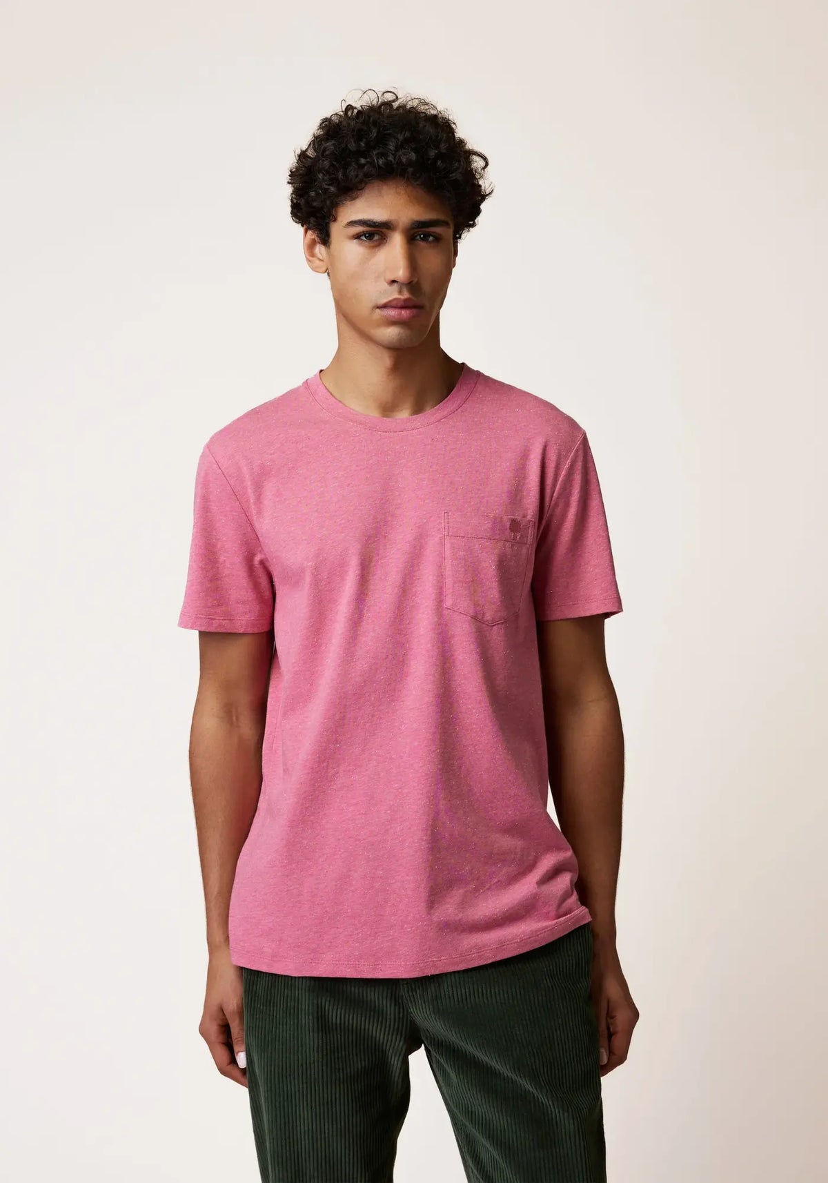 Le t-shirt olonne rose foncé de chez Faguo