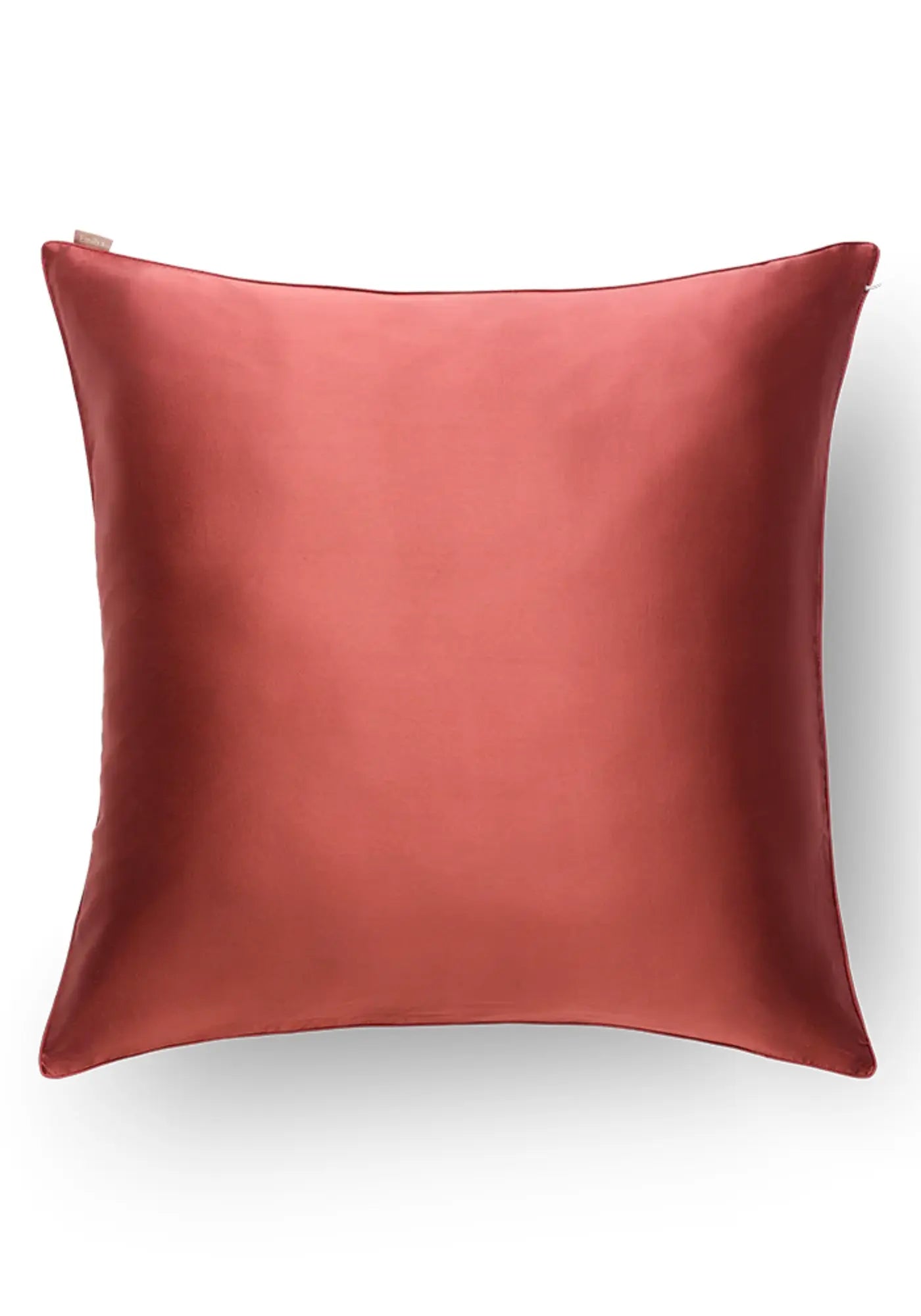 La taie d'oreiller en soie carré rose foncé de chez Emily's Pillow