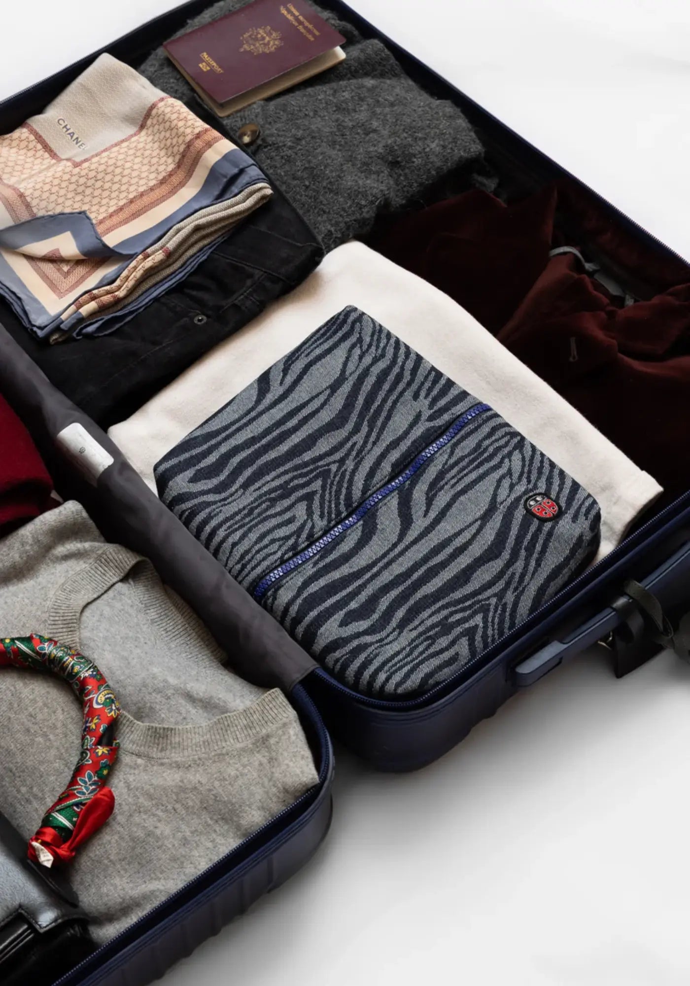 La trousse twin L jean de chez Venitee