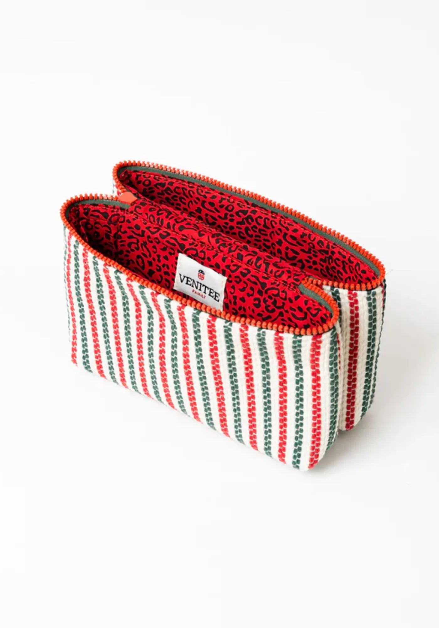 L'intérieur de la trousse twin M basque de chez Venitee