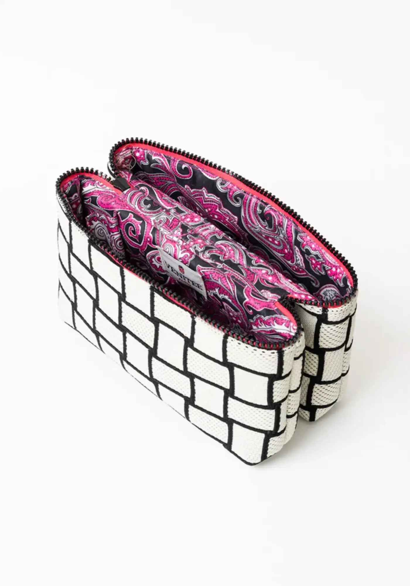 L'intérieur de la trousse twin M décalée de chez Venitee