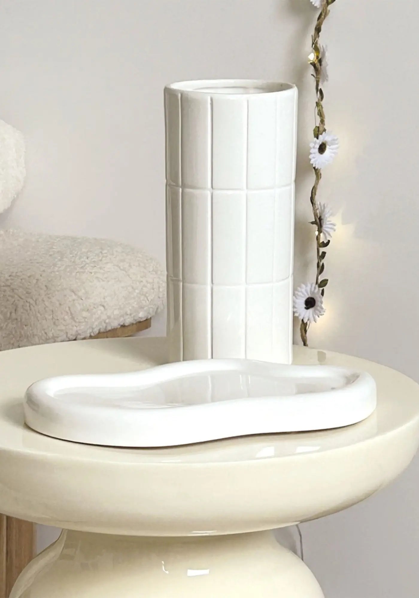 Le vase carrelage blanc de chez Opjet