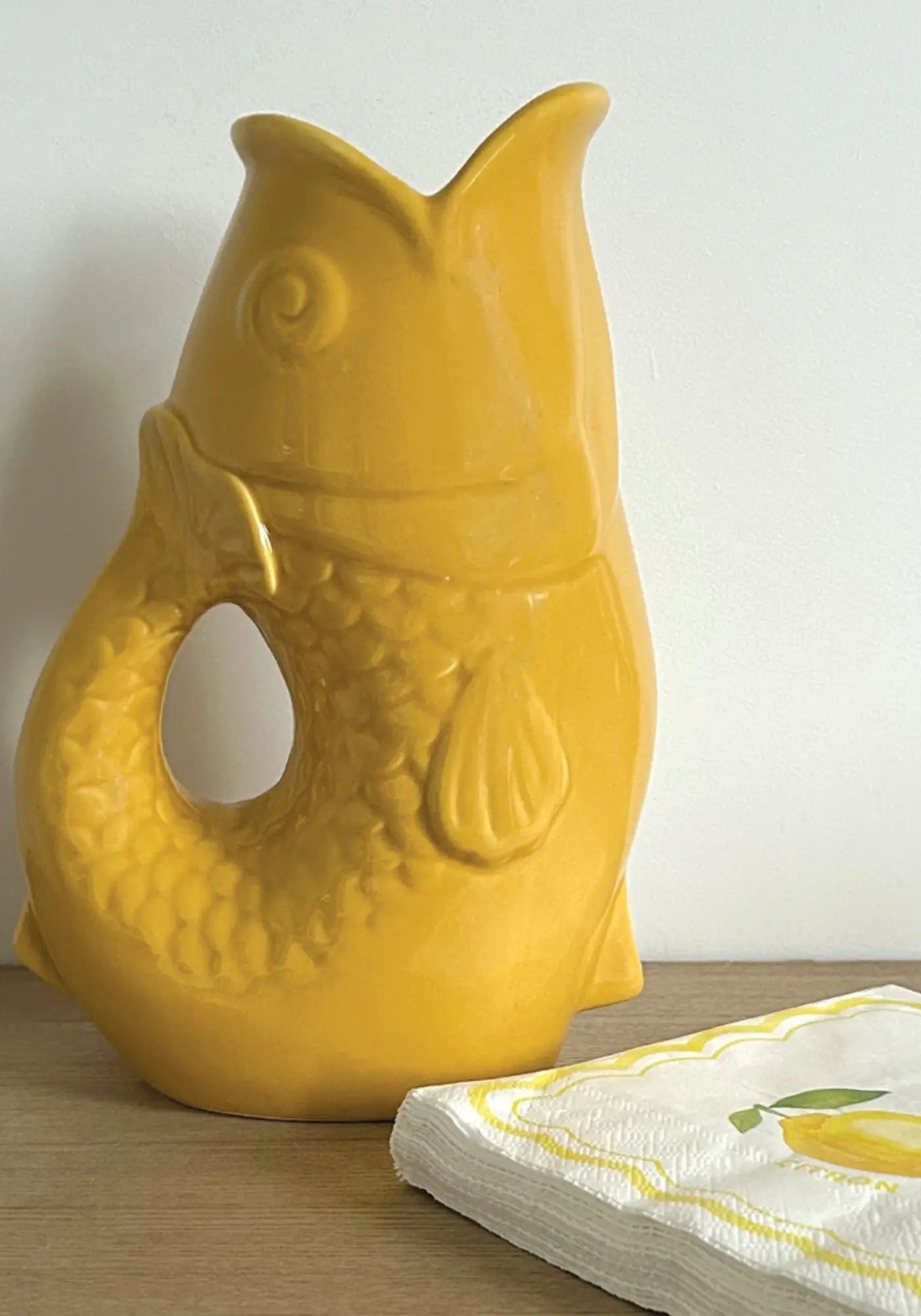 Le vase pichet poisson safran de chez Opjet