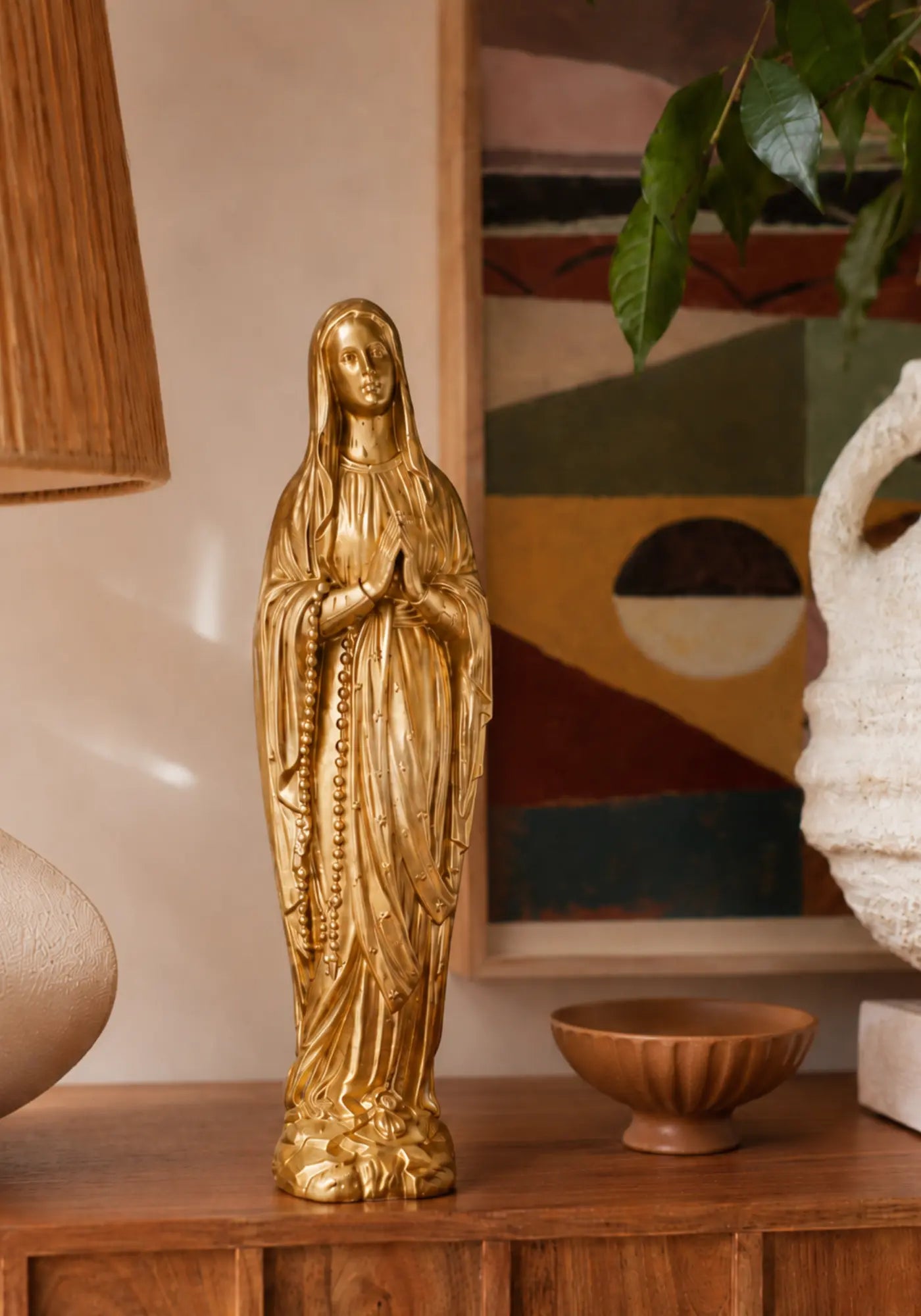 La vierge de 25cm doré de chez Sapristi Store