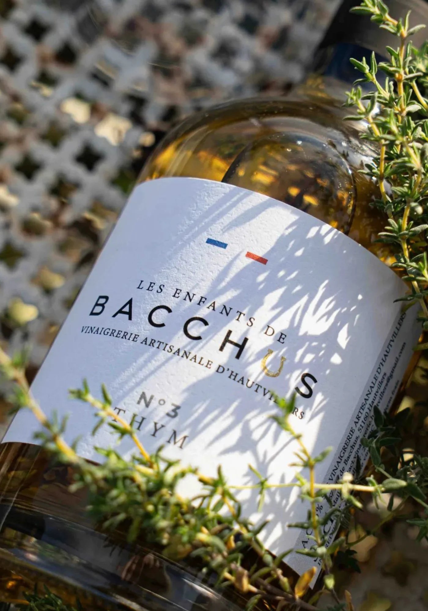 Le vinaigre n°3 thym de chez Les Enfants de Bacchus